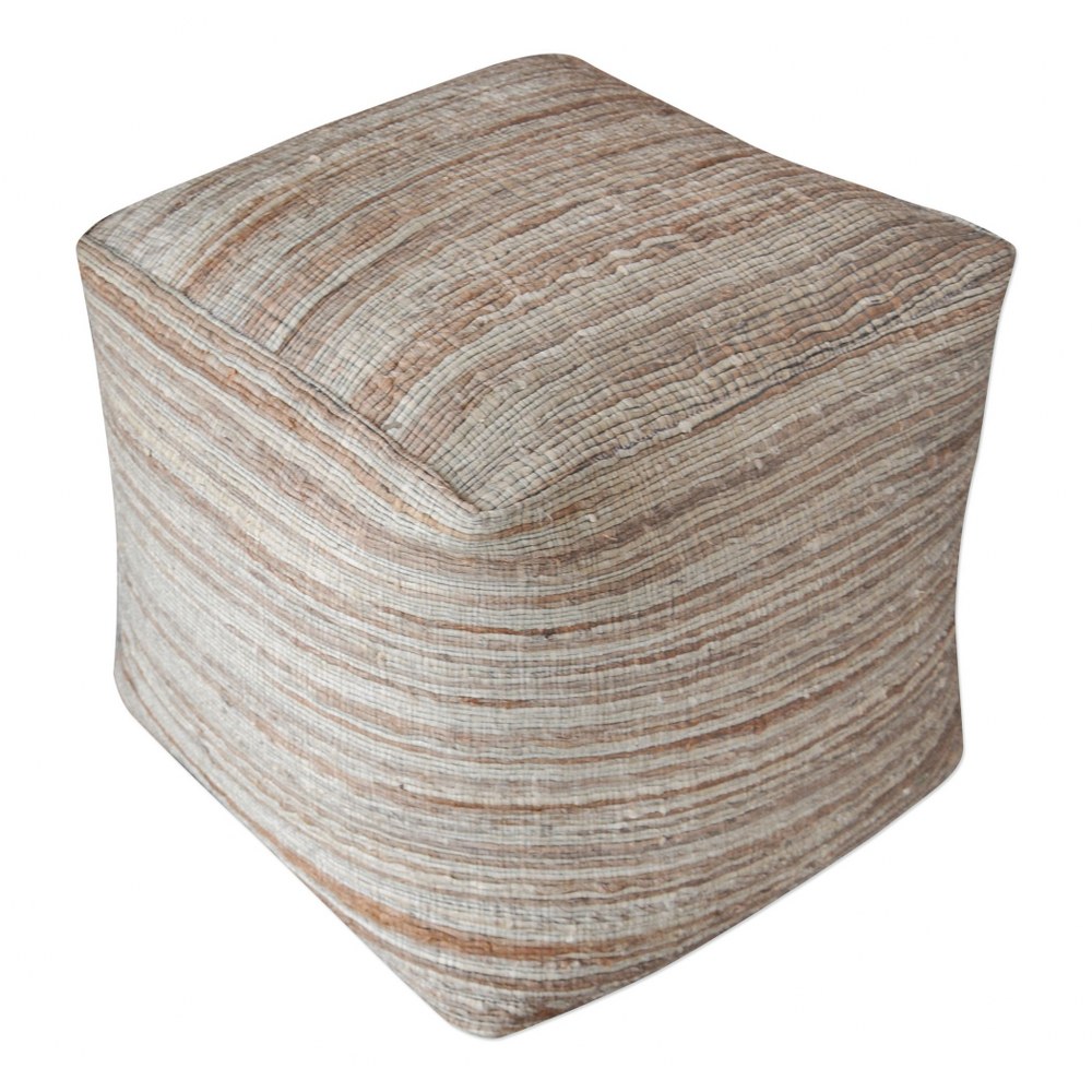 Uttermost-23958-Shiro - 18 Inch Pouf Ottoman - 18 inches wide by 18 inches deep   Shiro - 18 Inch Pouf Ottoman - 18 inches wide by 18 inches deep