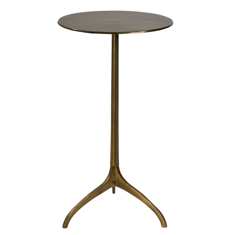 Uttermost-25149-Beacon - 25 Inch Accent Table   Antique Gold Finish