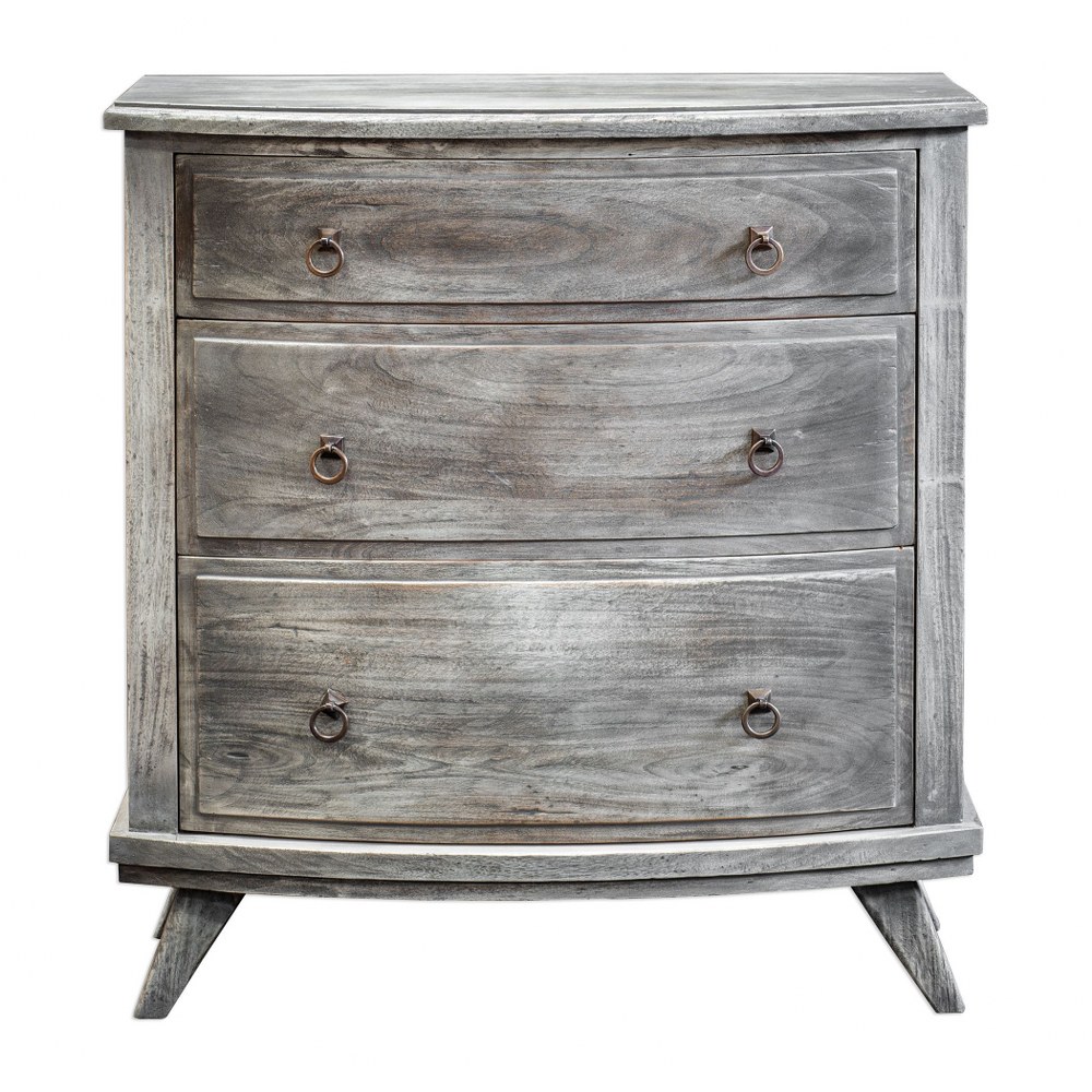 Uttermost-25806-Jacoby - 34 inch Accent Chest   Burnished Driftwood/Antique Bronze Finish