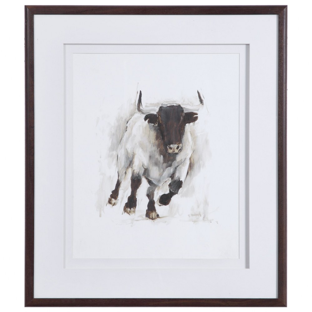 3825468 Uttermost-41606-Rustic Bull - 31.5 inch Framed Ani sku 3825468