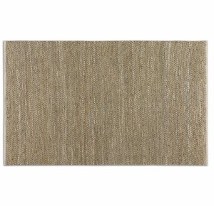 Uttermost-73052-8-Tobais - 8 X 10 Rug   Beige/Gray Leather/Hemp Finish