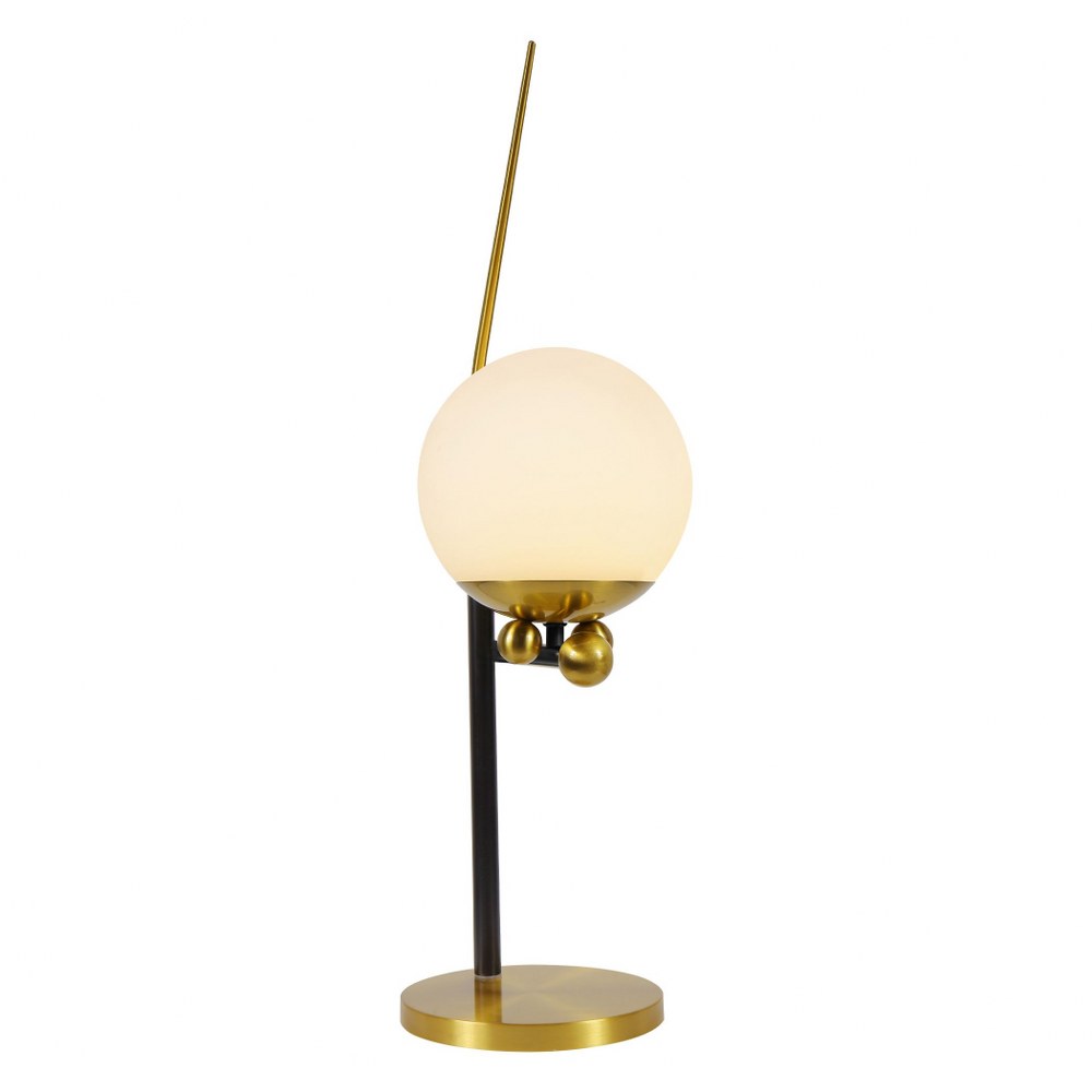 VONN LIGHTING-VAT6121AB-Chianti - 22 inch 12W LED Table Lamp   Antique Brass Finish With Frosted Glass