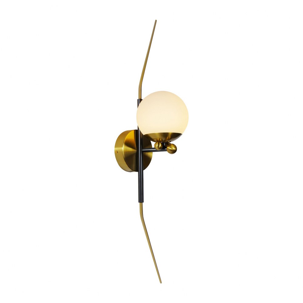 VONN LIGHTING-VAW1121AB-Chianti - 6 inch 10W LED Wall Sconce   Antique Brass Finish With Frosted Glass