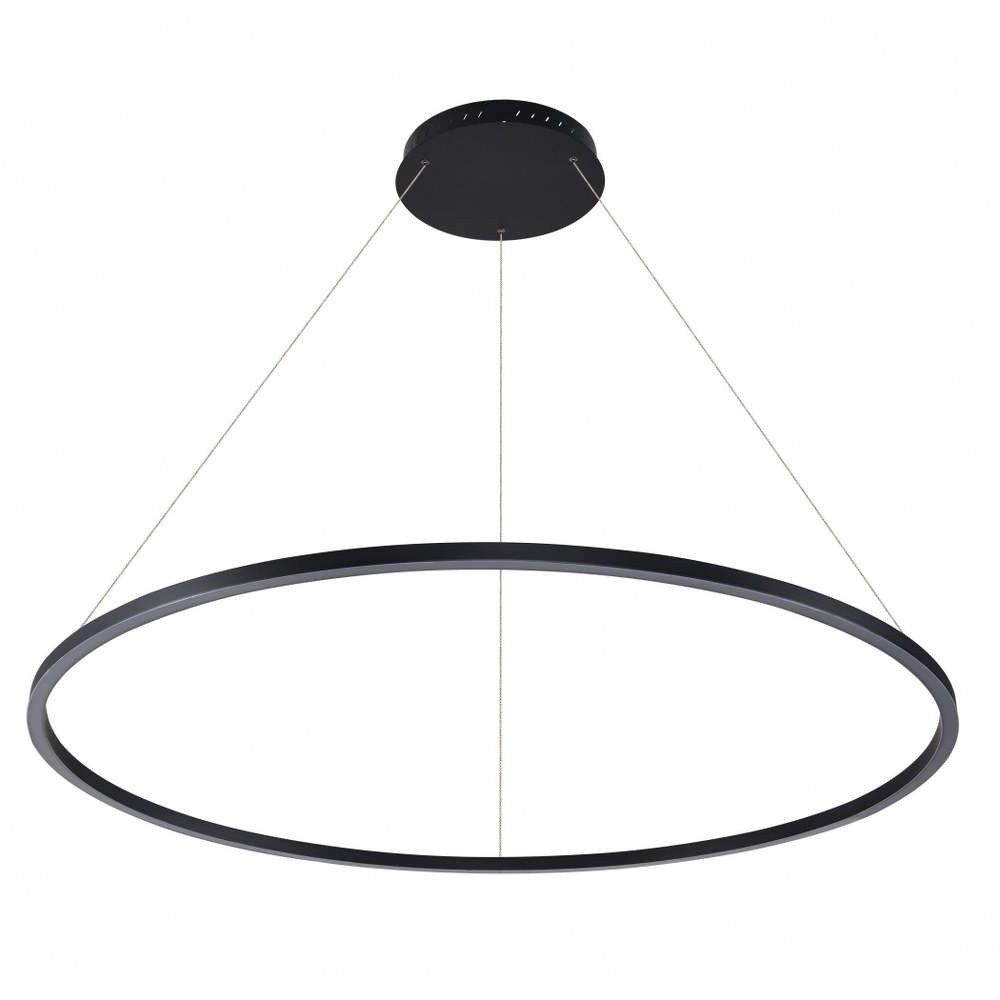 VONN LIGHTING-VMC34912BL-Tania - 51.25 Inch 64W 1 LED Circular Chandelier   Black Finish