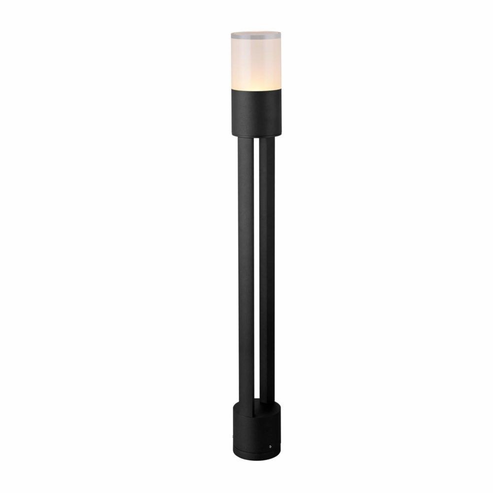 VONN LIGHTING-VOB14668BL-Modern - 32 inch 6W LED Outdoor Bollard   Black Finish With Frosted Glass