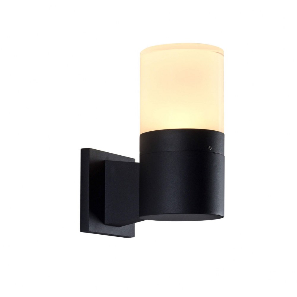 VONN LIGHTING-VOW1751BL-Modern - 9 inch 5W LED Outdoor Wall Sconce   Black Finish