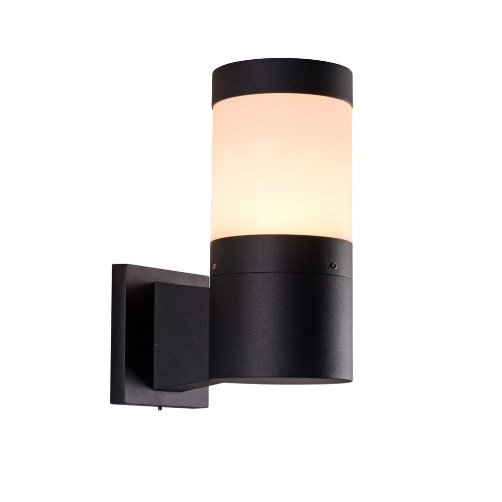 VONN LIGHTING-VOW1752BL-Modern - 10.5 inch 5W LED Outdoor Wall Sconce   Black Finish