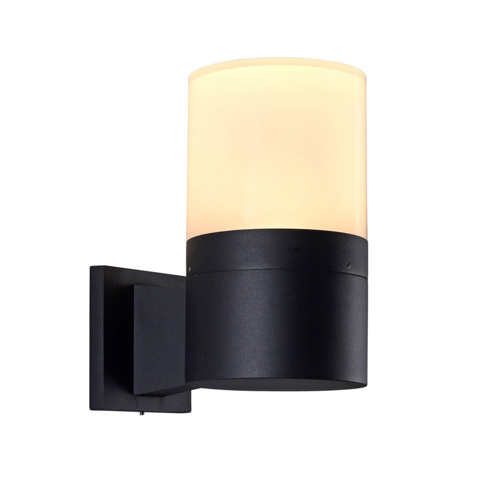 VONN LIGHTING-VOW1754BL-Modern - 10 inch 5W LED Outdoor Wall Sconce   Black Finish