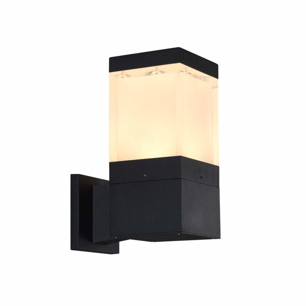 VONN LIGHTING-VOW1772BL-Modern - 11 inch 5W LED Outdoor Wall Sconce   Black Finish