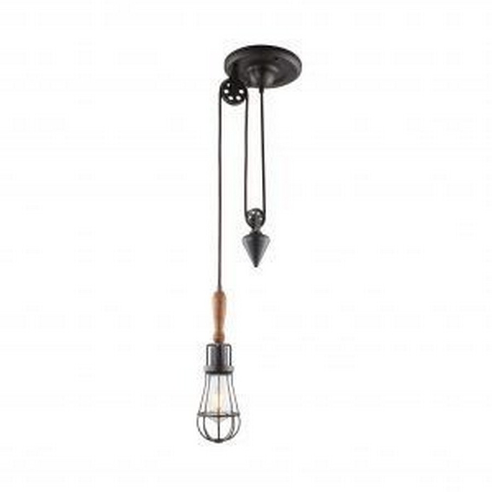 VONN LIGHTING-VVP24211ABZ-Arden - 10.14 Inch 4W 1 LED Pendant   Aged Bronze Finish with Clear Glass