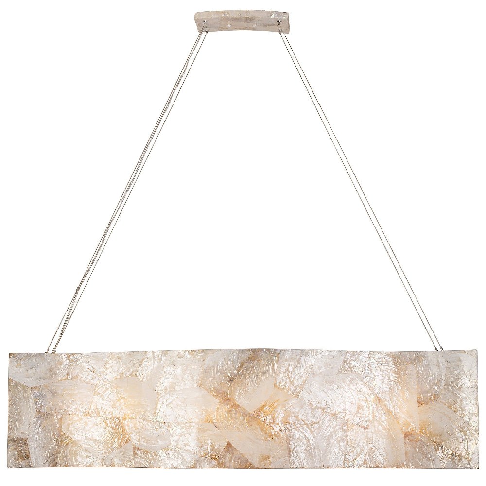 Varaluz Lighting-178N05A-Big - Five Light Pendant   Brilliant Mojave Finish with Kabebe Shell Shade