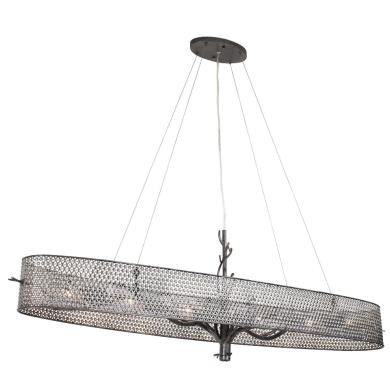 Varaluz Lighting 245n06sl Treefold Six Light Linear Pendant