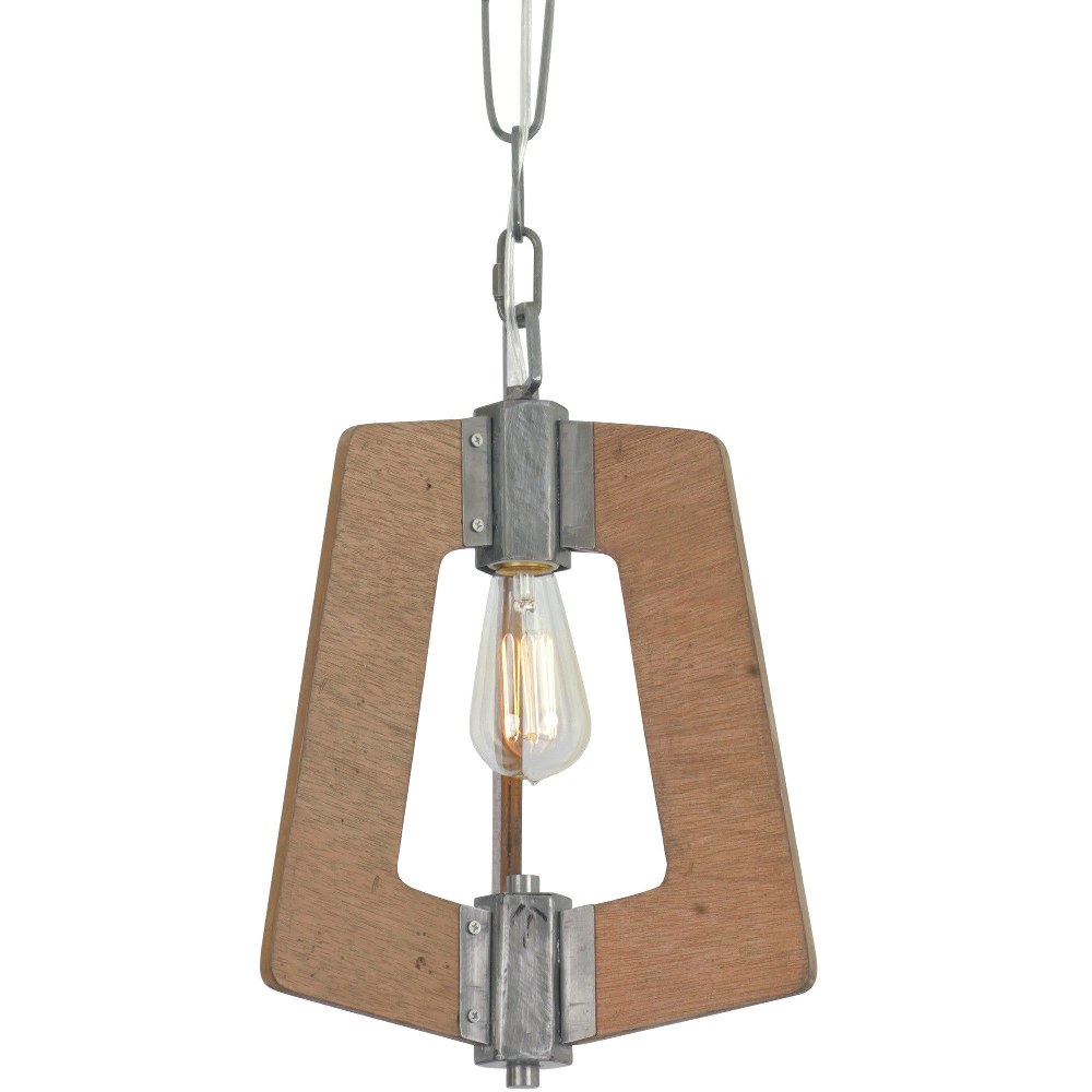 Varaluz Lighting-268M01SLW-Lofty - One Light Mini Pendant Wheat/Steel  Wheat/Steel Finish