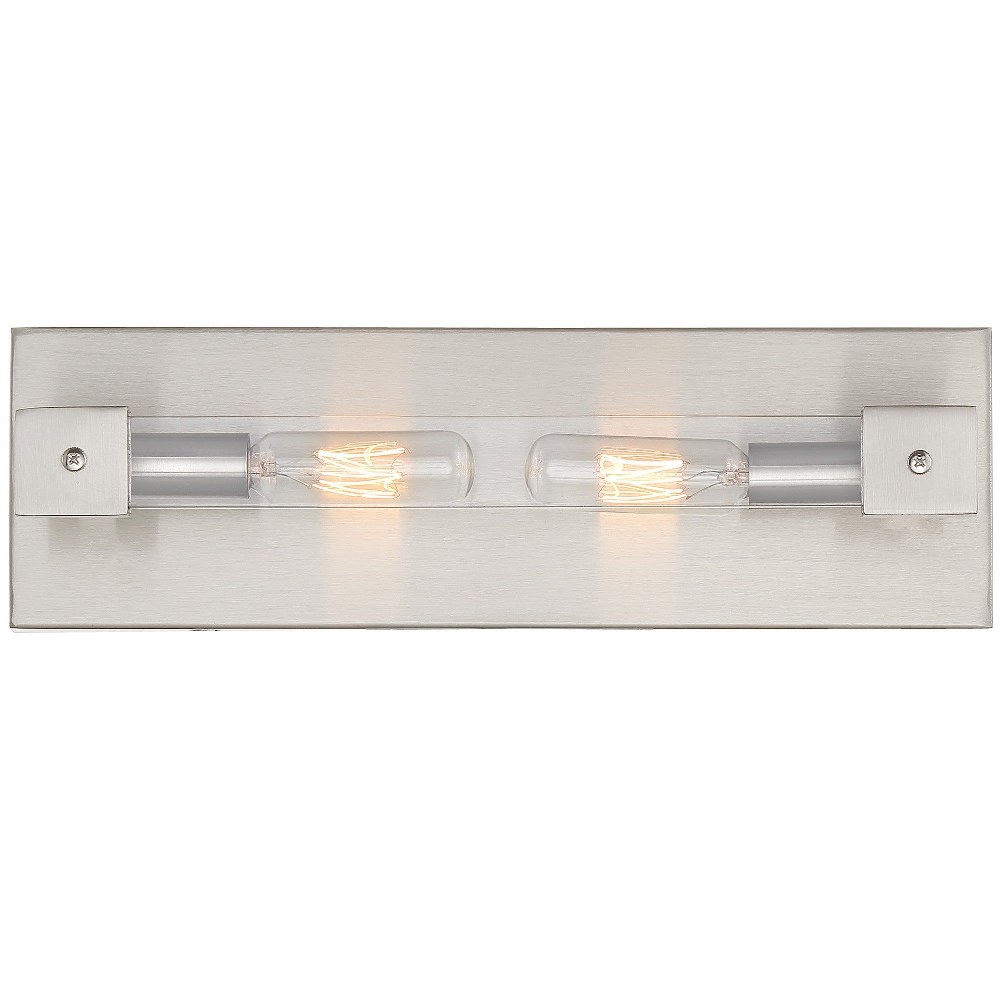 Varaluz Lighting-292B02SN-Halcyon - Two Light Bath Vanity   Satin Nickel Finish