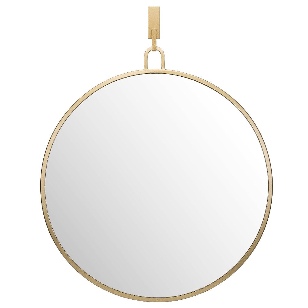 Varaluz Lighting-407A01GO-Stopwatch - 30 Inch Round Accent Mirror Gold  Gold Finish