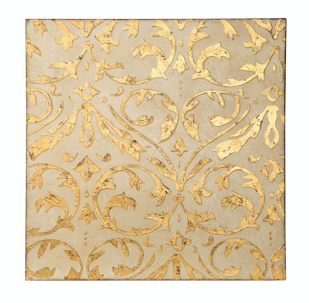 Varaluz Lighting-425A60-Varaluz Casa - 36 Inch Trefoil Wall Art   Ivory/Gold Finish