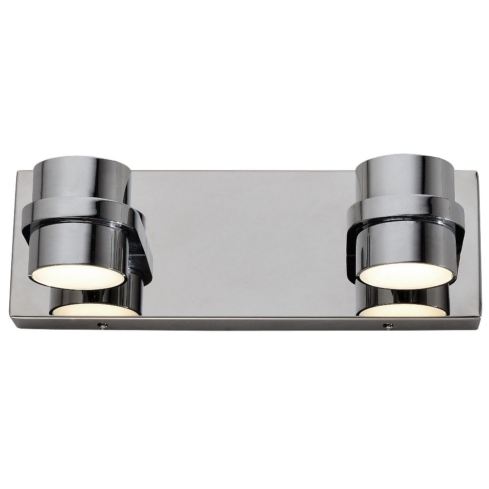 Varaluz Lighting-610810-Twocan - 13 Inch 20W 4 LED Bath Vanity   Polished Chrome Finish