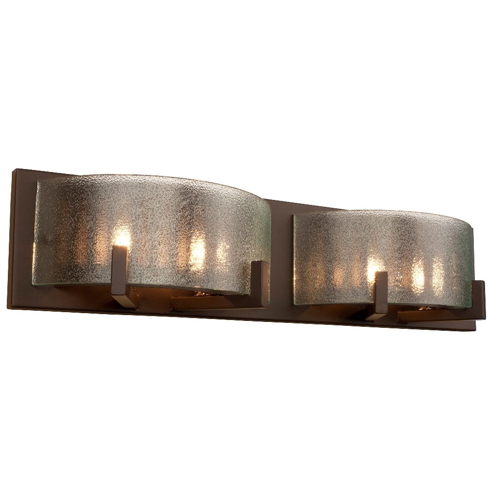 Varaluz Lighting-611220-Firefly - Four Light Bath Vanity   Warm Bronze Finish with Micro-Texture Glass