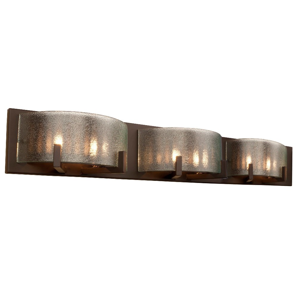 Varaluz Lighting-611240-Firefly - Six Light Bath Vanity   Warm Bronze Finish with Micro-Texture Glass