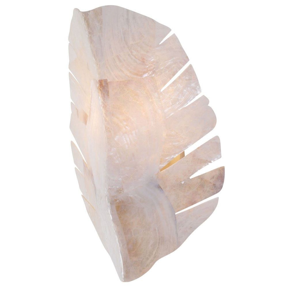 Varaluz Lighting-901K02A-Banana Leaf - 2 Light Wall Sconce Kabebe Shell  Banana Leaf Finish