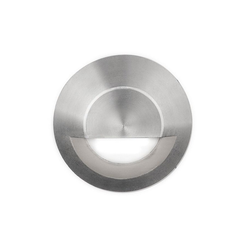 WAC Lighting-2041-30SS-12V 4W 1 LED Round Step/Wall Light-2.75 Inches Wide by 3.25 Inches High Stainless Steel  Stainless Steel Finish with Clear Glass