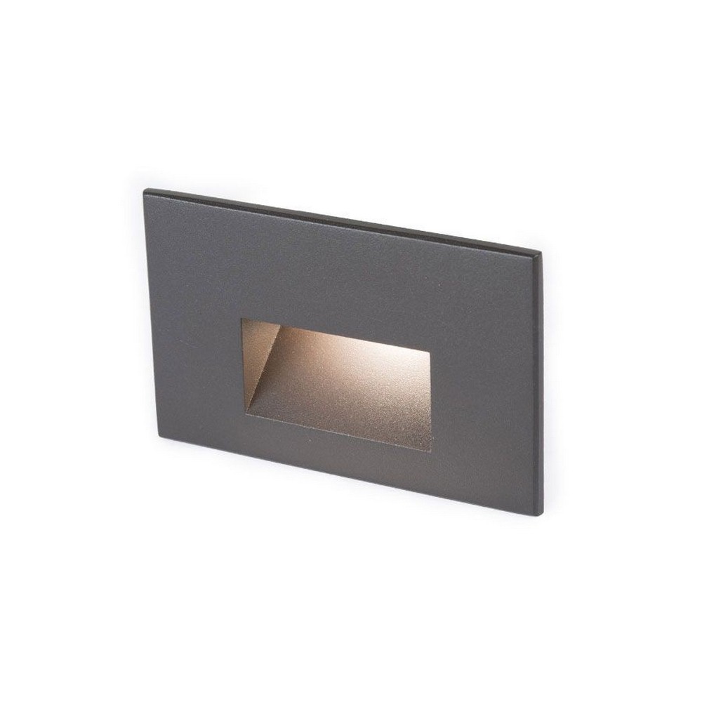 WAC Lighting-4011-27BBR-12V 2W 1 LED Horizontal Step/Wall Light-1.93 Inches Wide by 3 Inches High Bronzed Brass Frosted Stainless Steel Finish with Frosted Glass