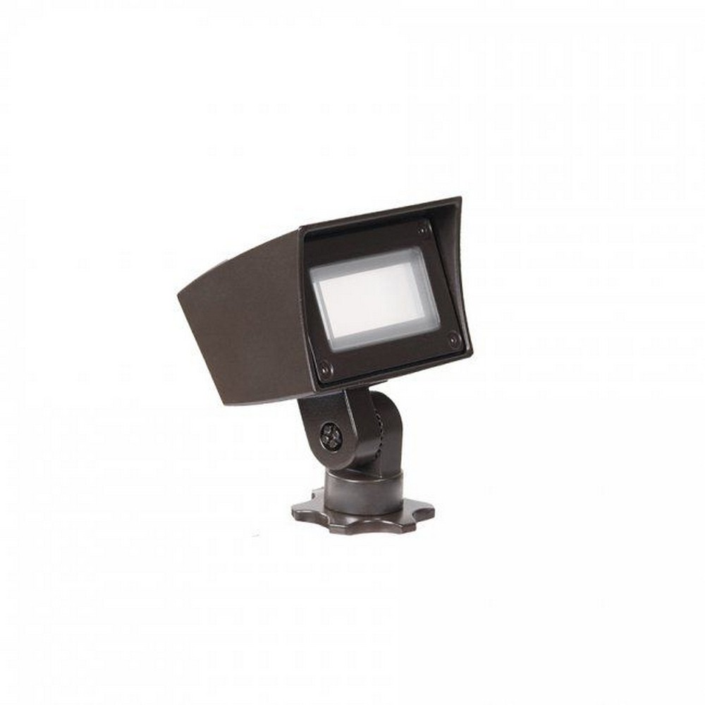 WAC Lighting-5121-27/30BZ-12V 8W 3000K 1 LED Mini Flood Light in Contemporary Style-2.88 Inches Wide by 4.5 Inches High Bronze  Bronze Finish with Frosted Glass