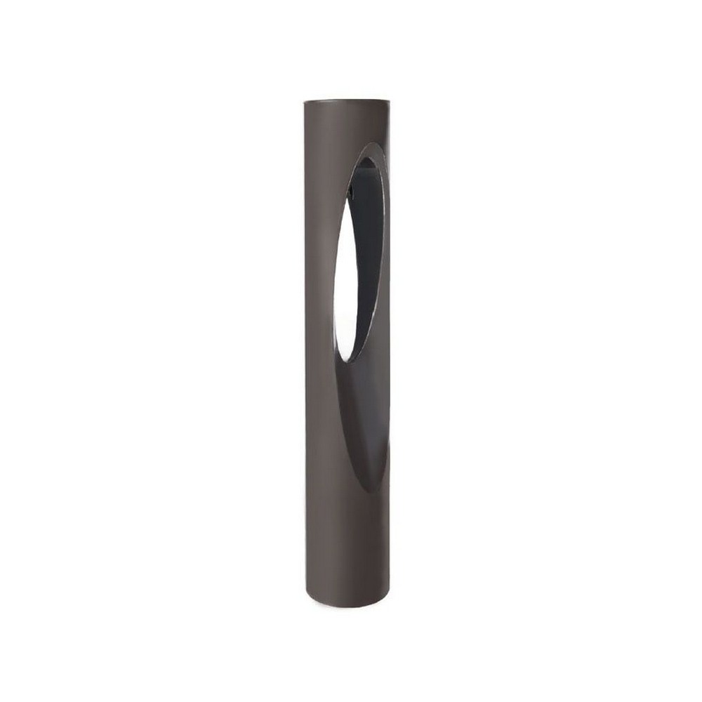 WAC Lighting-6613-27BZ-Scoop-277V 10.5W 2700K 1 LED Bollard in Contemporary Style-5 Inches Wide by 30 Inches High   Bronze Finish with Clear Glass