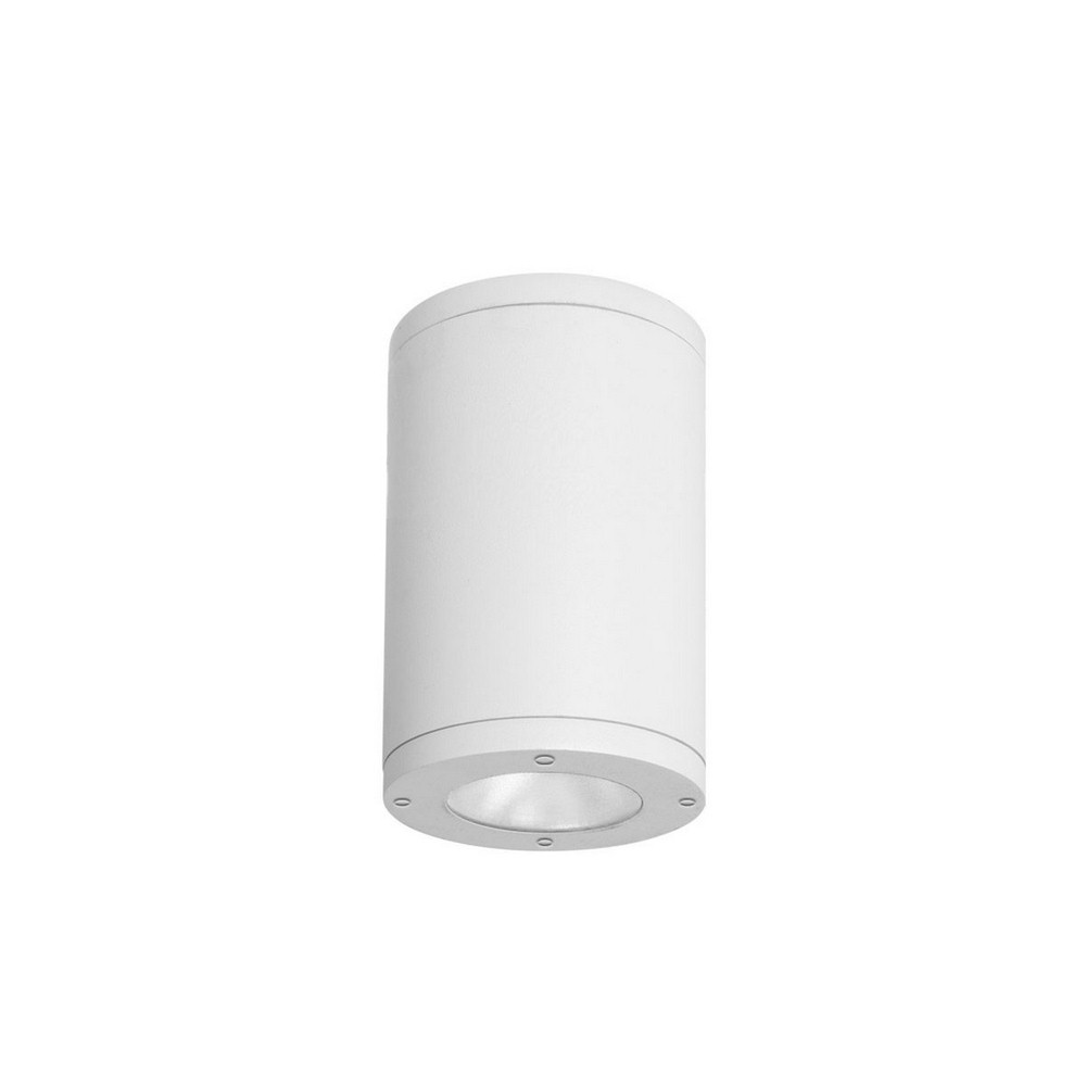 WAC Lighting-DS-CD05-F40-WT-Tube Architectural-27W 33 degree 4000K 1 LED Flush Mount in Contemporary Style-4.88 Inches Wide by 7.13 Inches High   White Finish with White Glass