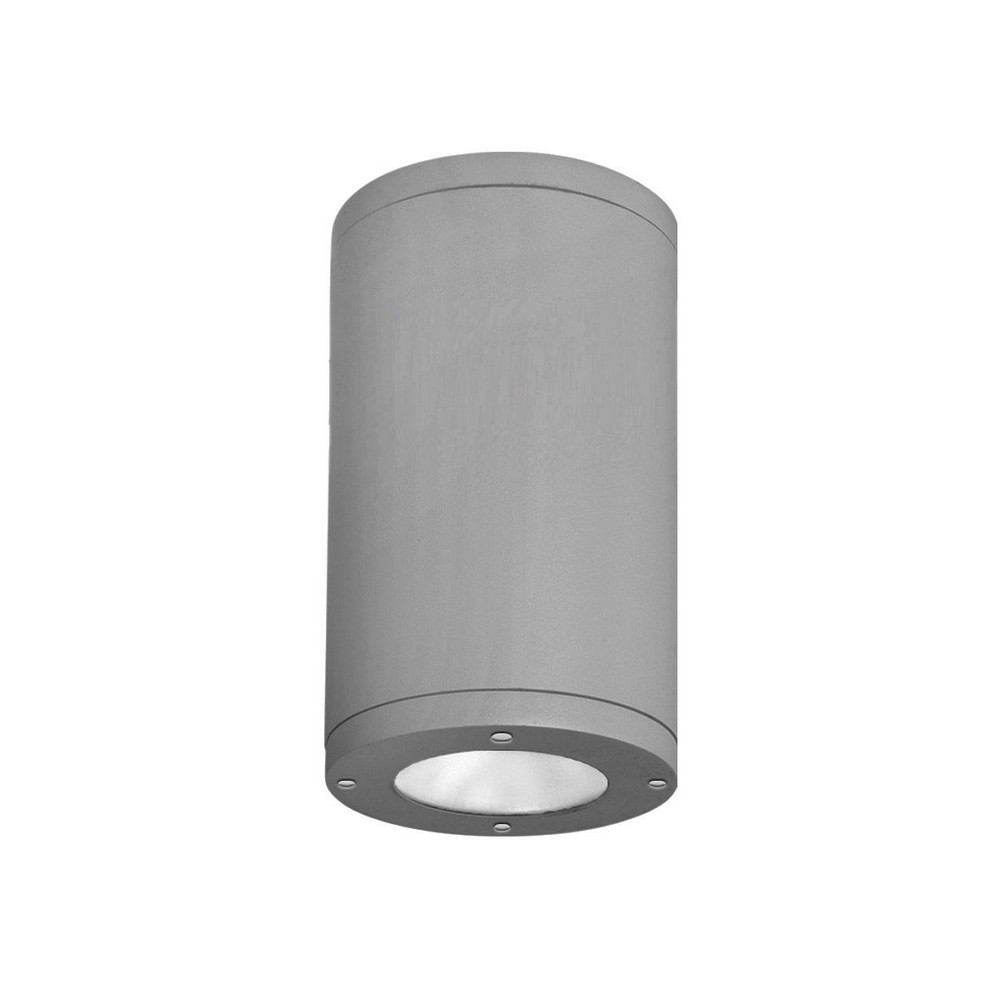 WAC Lighting-DS-CD06-F40-GH-Tube Architectural-37W 40 degree 4000K 1 LED Flush Mount in Contemporary Style-6.38 Inches Wide by 9.5 Inches High   Graphite Finish with White Glass