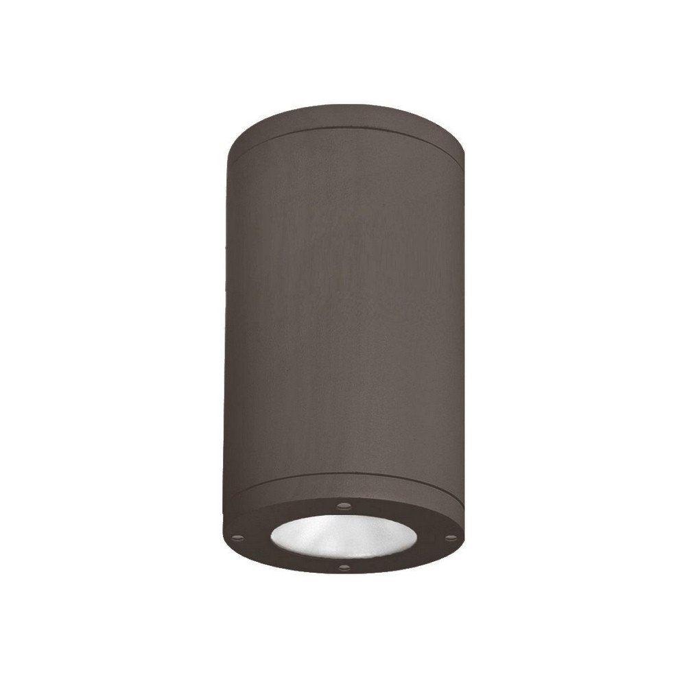 WAC Lighting-DS-CD06-N40-BZ-Tube Architectural-37W 30 degree 4000K 1 LED Flush Mount in Contemporary Style-6.38 Inches Wide by 9.5 Inches High   Bronze Finish with White Glass