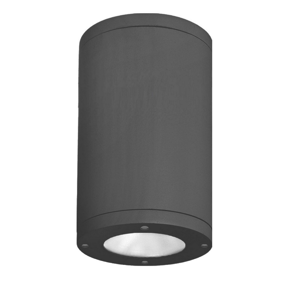 WAC Lighting-DS-CD08-F40-BK-Tube Architectural-54W 40 degree 4000K 1 LED Flush Mount in Contemporary Style-7.88 Inches Wide by 11.75 Inches High   Black Finish with White Glass