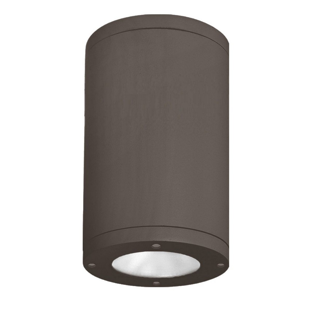 WAC Lighting-DS-CD08-F40-BZ-Tube Architectural-54W 40 degree 4000K 1 LED Flush Mount in Contemporary Style-7.88 Inches Wide by 11.75 Inches High   Bronze Finish with White Glass