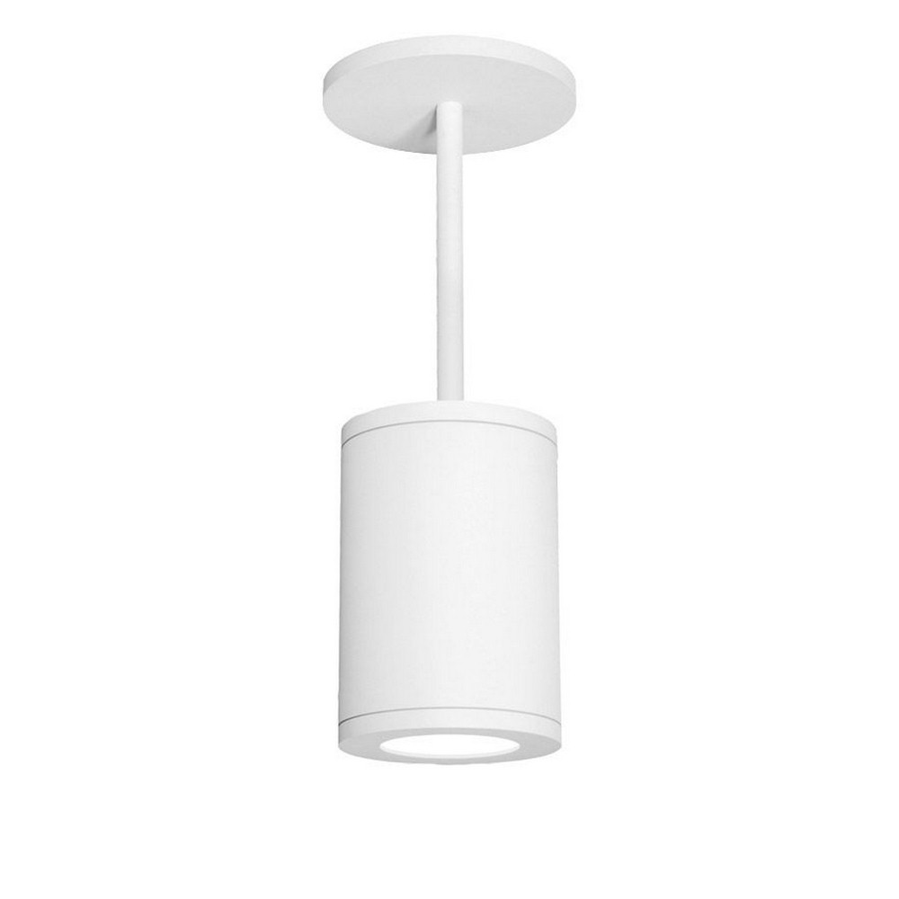 WAC Lighting-DS-PD06-F40-WT-Tube Architectural-37W 40 degree 4000K 1 LED Pendant in Contemporary Style-6.38 Inches Wide by 9.63 Inches High White  White Finish with White Glass