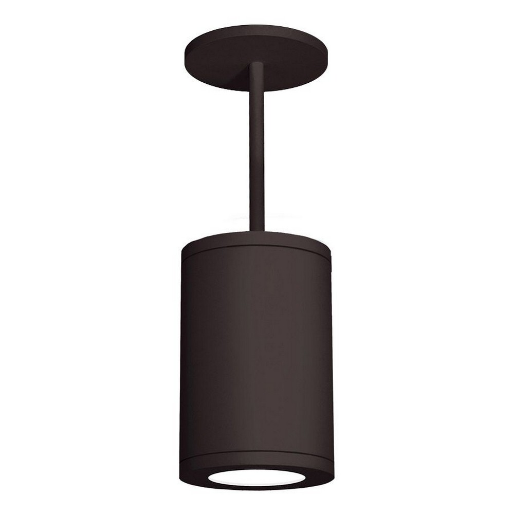 WAC Lighting-DS-PD08-F40-BZ-Tube Architectural-54W 40 degree 4000K 1 LED Pendant in Contemporary Style-7.88 Inches Wide by 11.38 Inches High   Bronze Finish with White Glass