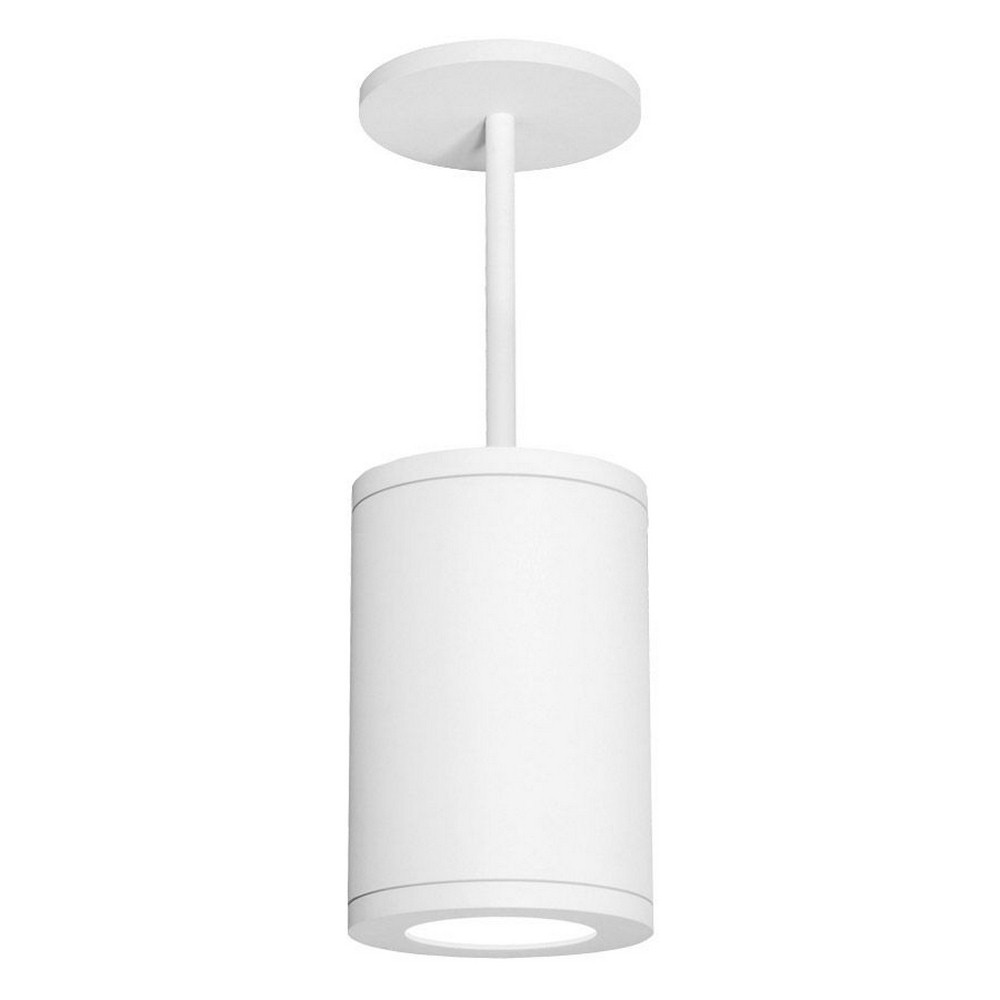 WAC Lighting-DS-PD08-F40-WT-Tube Architectural-54W 40 degree 4000K 1 LED Pendant in Contemporary Style-7.88 Inches Wide by 11.38 Inches High   White Finish with White Glass