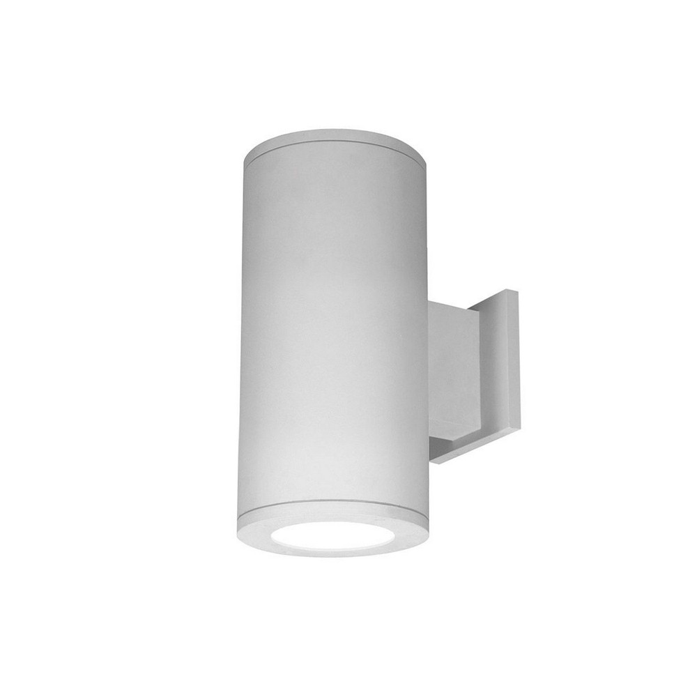 WAC Lighting-DS-WD05-N30S-WT-Tube Architectural - 5 Inch 24W 25 degree 3000K 2 LED Straight Up/Down Narrow Wall Mount   White Finish with Clear Glass