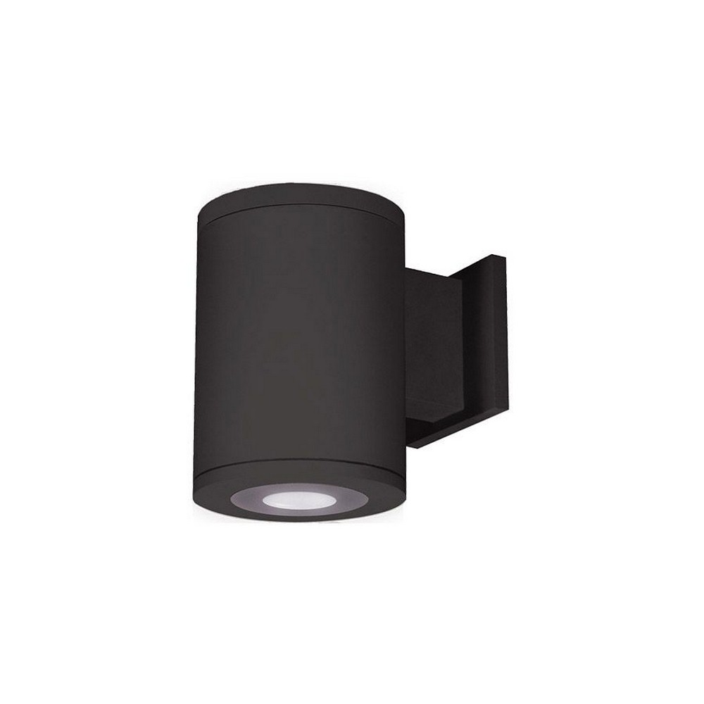 WAC Lighting-DS-WD05-U27B-BK-Tube Architectural-11W 6 degree 2700K 2 LED Up/Down Ultra Narrow Beam Wall Mount in Contemporary Style-4.88 Inches Wide by 12.5 Inches High   Black Finish with Clear Glass