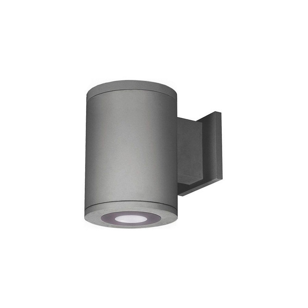 WAC Lighting-DS-WD05-U27B-GH-Tube Architectural-11W 6 degree 2700K 2 LED Up/Down Ultra Narrow Beam Wall Mount in Contemporary Style-4.88 Inches Wide by 12.5 Inches High   Graphite Finish with Clear Gl
