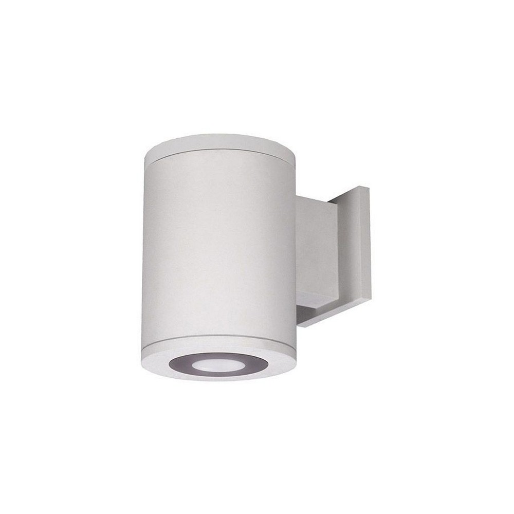 WAC Lighting-DS-WD05-U27B-WT-Tube Architectural-11W 6 degree 2700K 2 LED Up/Down Ultra Narrow Beam Wall Mount in Contemporary Style-4.88 Inches Wide by 12.5 Inches High   White Finish with Clear Glass