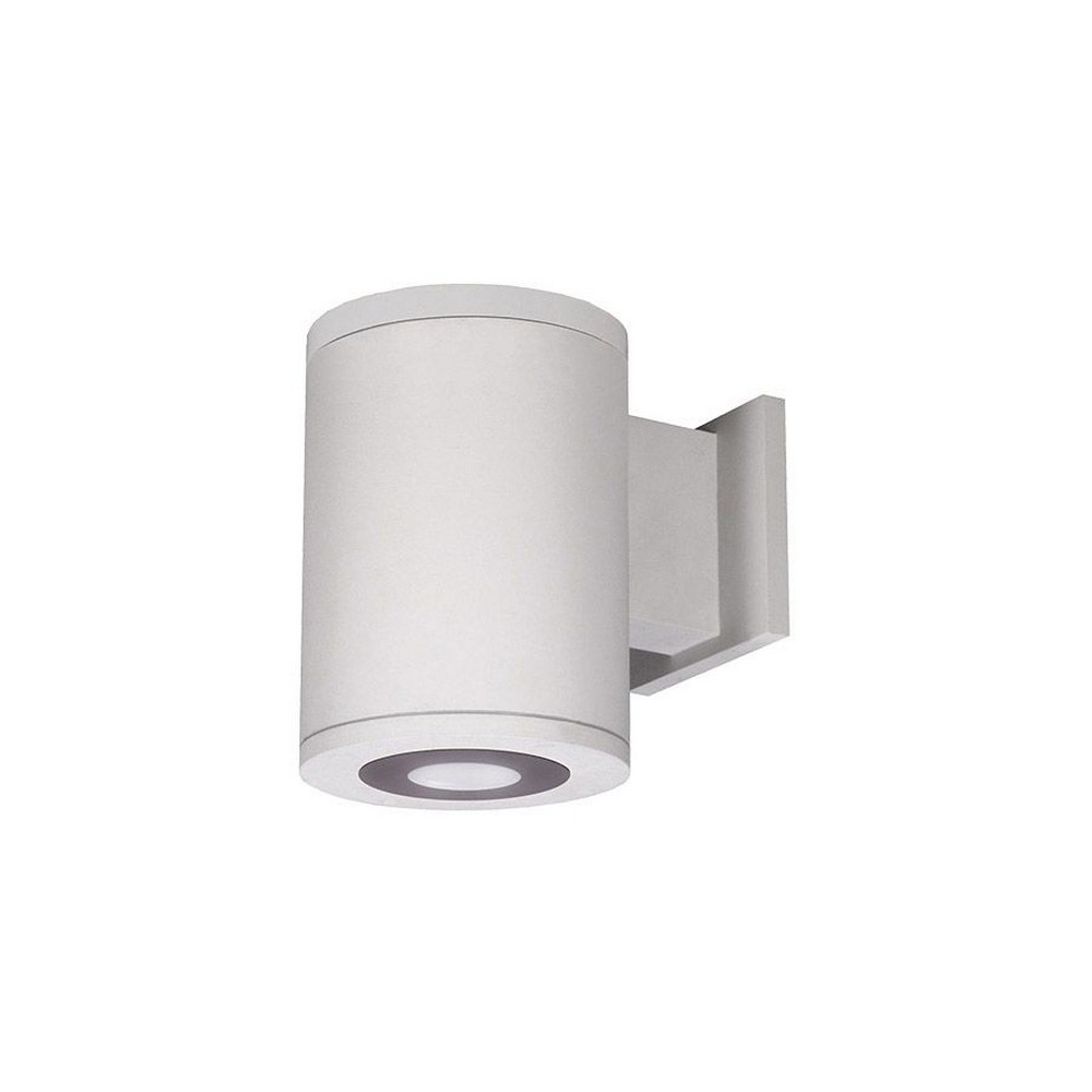 WAC Lighting-DS-WD05-U30B-WT-Tube Architectural-11W 6 degree 3000K 2 LED Up/Down Ultra Narrow Beam Wall Mount in Contemporary Style-4.88 Inches Wide by 12.5 Inches High   White Finish with Clear Glass