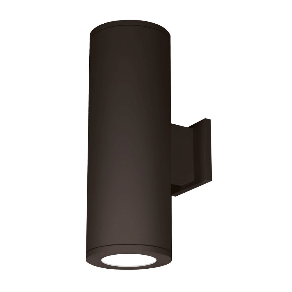 WAC Lighting-DS-WD08-N27S-BZ-Tube Architectural-54W 40 degree 2700K 2 LED Straight Up/Down Narrow Beam Wall Mount in Contemporary Style-7.88 Inches Wide by 22.13 Inches High   Bronze Finish with Clear