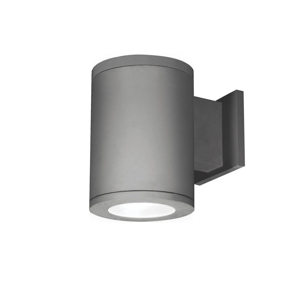 WAC Lighting-DS-WS05-F40B-GH-Tube Architectural-24W 70 degree 4000K 2 LED Flood Beam Wall Mount in Contemporary Style-4.88 Inches Wide by 7.13 Inches High   Graphite Finish with Clear Glass