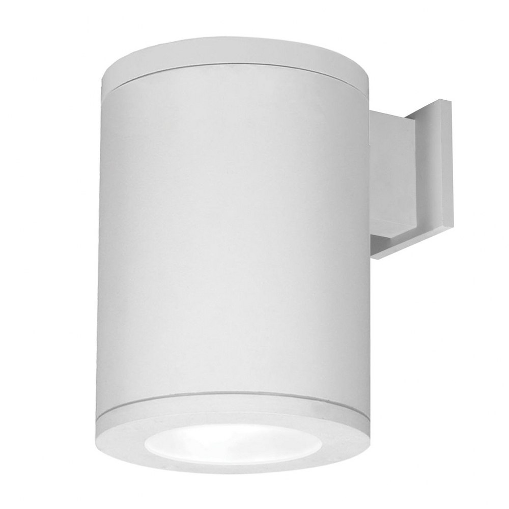 WAC Lighting-DS-WS08-F40A-WT-Tube Architectural-54W 77 degree 4000K 2 LED Flood Beam Wall Mount in Contemporary Style-7.88 Inches Wide by 11.75 Inches High   White Finish with Clear Glass