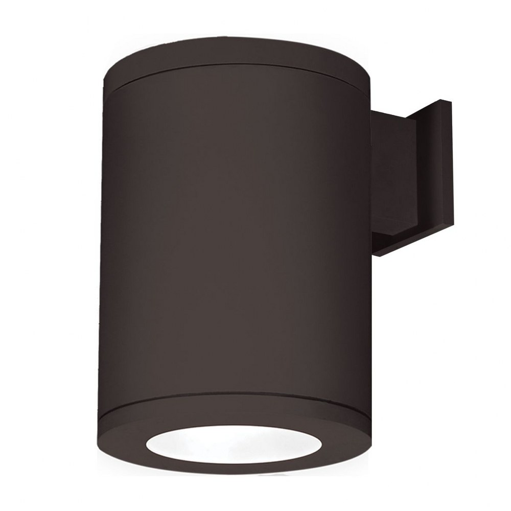 WAC Lighting-DS-WS08-F40S-BZ-Tube Architectural-54W 40 degree 4000K 2 LED Straight Flood Beam Wall Mount in Contemporary Style-7.88 Inches Wide by 11.75 Inches High   Bronze Finish with Clear Glass