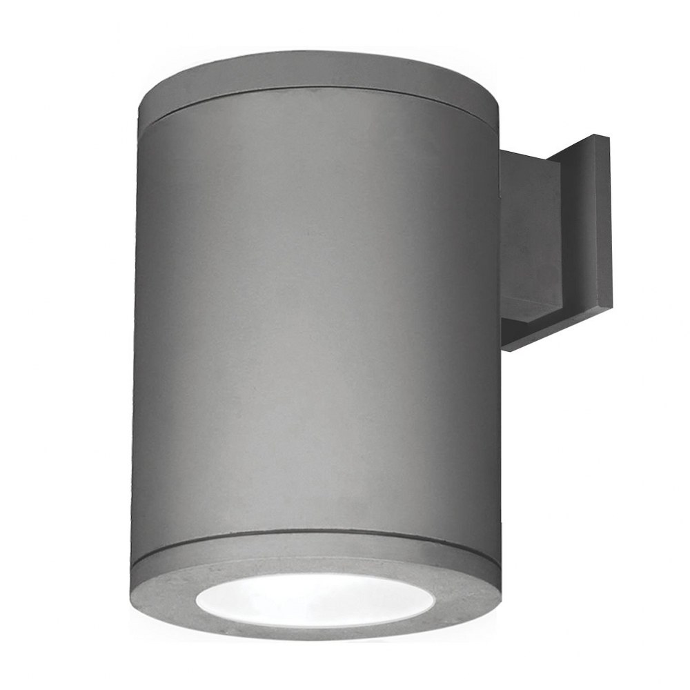WAC Lighting-DS-WS08-F40S-GH-Tube Architectural-54W 40 degree 4000K 2 LED Straight Flood Beam Wall Mount in Contemporary Style-7.88 Inches Wide by 11.75 Inches High   Graphite Finish with Clear Glass