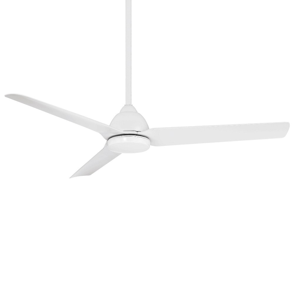 WAC Lighting-F-001-MW-Mocha - 3 Blade Ceiling Fan In Traditional Style-13 Inches Tall and 54 Inches Wide Matte White  Mocha - 3 Blade Ceiling Fan In Traditional Style-13 Inches Tall and 54 Inches Wide