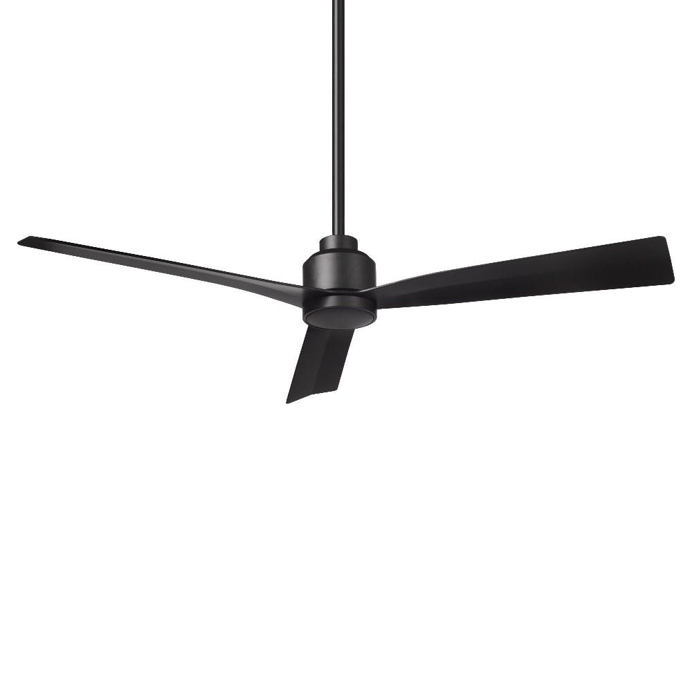 WAC Lighting-F-003-MB-Clean - 3 Blade Ceiling Fan In Transitional Style-13.75 Inches Tall and 52 Inches Wide Matte Black  Clean - 3 Blade Ceiling Fan In Transitional Style-13.75 Inches Tall and 52 Inc