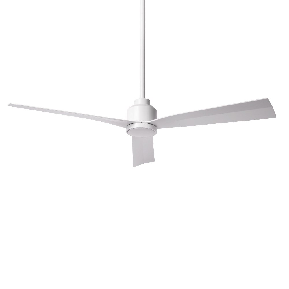 WAC Lighting-F-003-MW-Clean - 3 Blade Ceiling Fan In Transitional Style-13.75 Inches Tall and 52 Inches Wide Matte White  Clean - 3 Blade Ceiling Fan In Transitional Style-13.75 Inches Tall and 52 Inc