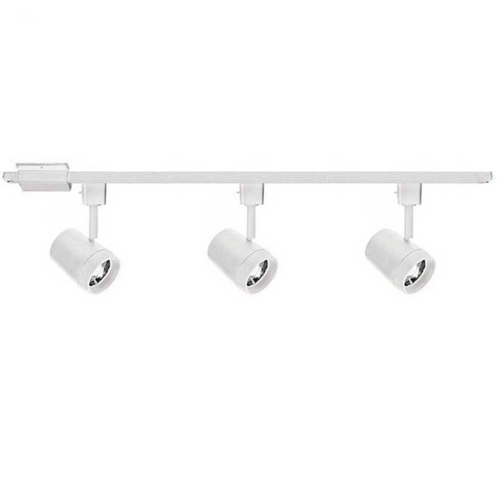 WAC Lighting-H-7011/3-930-WT-Oculux-33W 3 LED Energy Star Track Kit in Functional Style-48 Inches Wide by 6.38 Inches High White  White Finish with Clear Acrylic Glass